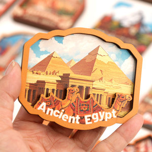 Imán de nevera de madera 2025, recuerdo turístico de Ciudad de Europa y Países Bajos, imán de nevera personalizado de madera para suministros decorativos - Product Image 6