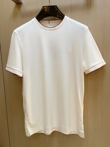 Nouveau T-<span class=keywords><strong>shirt</strong></span> en coton épais pour homme 2026, imprimé, assorti pour couple, avec lettres, style décontracté chic, minimaliste et polyvalent - Product Image 1