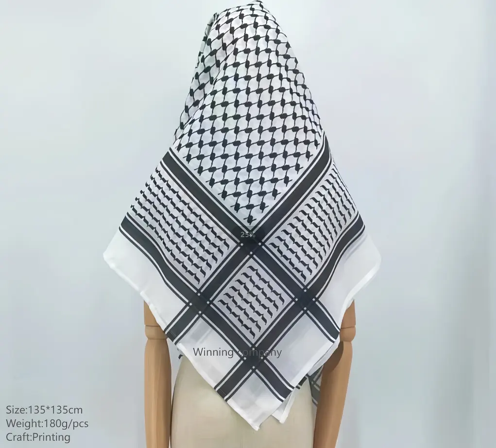 Dubai Shemagh bufanda musulmana turbante bufandas cuadradas Arabia Saudita hombres pañuelo árabe Keffiyeh Shmagh