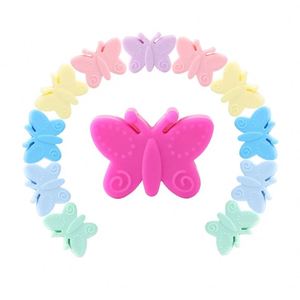 Nouvelles perles focales en silicone personnalisées, thème nœud papillon, pour enseignants de sport, design 3D de luxe, pour la fabrication de stylos, cadeaux fantaisie, en vrac, alimentaire - Product Image 4
