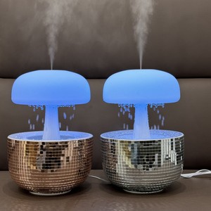 Nuevo Difusor de Aceites Esenciales con Innovadoras Luces LED, Humidificador con Efecto de Lluvia y Bola de <span class=keywords><strong>Discoteca</strong></span>, para Disfrutar de un Momento de Relajación - Product Image 1