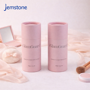 Boîte de maquillage en carton recyclé pour soins de la peau, tube en papier imprimé quadricolore - Product Image 1