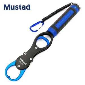 Mustad Fishing tackle tool accessories Nipper Snip Fishing Lure Pincer Scissor Cutter Lipgrip Fish lip Gripper with measure
