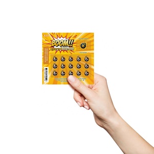 Print Scratch <b>Ticket</b> Fast Delivery Newest Design Draft Digital Printing Custom Lottery Cards Scratch off Card - Product Image 6