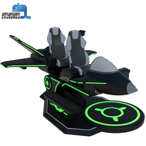 เครื่องจำลองการบิน 9D VR สำหรับ 2 ผู้เล่น เครื่องขับขี่เสมือนจริงในร่ม เกมอาร์เคดเสมือนจริง ระบบพีซี - Product Image 4