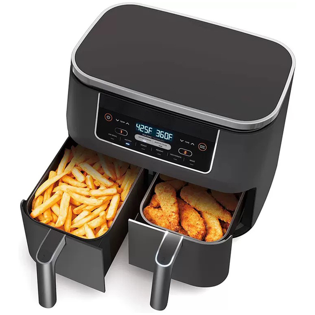 Wholesale Smart air Deep Fryers Ninja Kitchen Appliances Multifuncional Electric 6l 8l Dual Double Digital air Fryer Without Oil