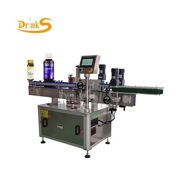 Automatic Single Side Adhesive Labeling Machine / Equipment / Device / Sticker Labeler For Flat / Round / Square Bottle