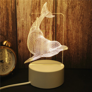 Mer <span class=keywords><strong>elf</strong></span> et sirènes sur blanc socles 3D lumière nuit - Product Image 1
