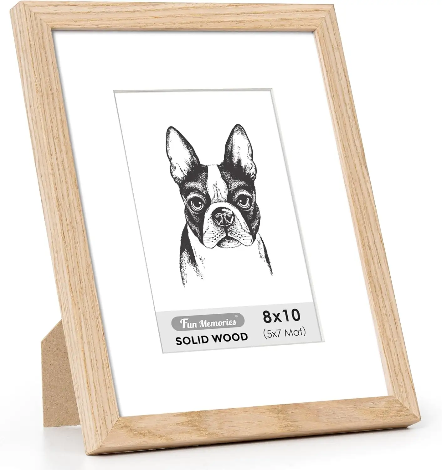 Natural Solid Wooden Picture Frames for Wall Art Photo 8"x10" Oak Wood Picture Frame