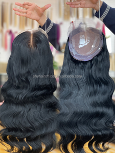 วิกผมแท้ทรงตรงขนาด8*8แบบมีลูกไม้ด้านหน้าวิกผมลอนตรงสีดำธรรมชาติจากยุโรป - Product Image 2