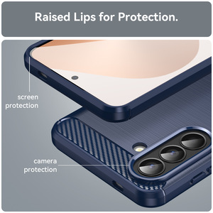 Funda de silicona flexible con <span class=keywords><strong>fibra</strong></span> de carbono, a prueba de golpes, con cubierta de gel TPU para Samsung Galaxy A37 A57 A17 5G - Product Image 3