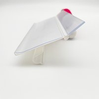 Profilé en plastique extrudé pour support de prix et séparateur d'étagère à clipser, pour vitrine réfrigérée