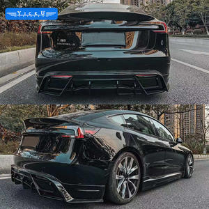 Kit carrosserie de haute qualité en ABS BSKT, lèvre avant, jupes latérales, lèvre arrière, adapté au modèle <span class=keywords><strong>Tesla</strong></span> 3 2023, pièces de voiture, pièces automobiles - Product Image 3