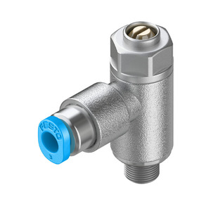   Válvula de aceleración unidireccional de 1/4 pulg. con conexión rápida para válvulas de control de gas - Product Image 1