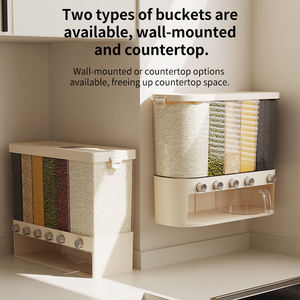 ที่จัดระเบียบอาหารแบบติดผนัง 2 ชั้น 5 ช่อง ประหยัดพื้นที่ สำหรับเก็บของในครัว ขายดีที่สุด - Product Image 2