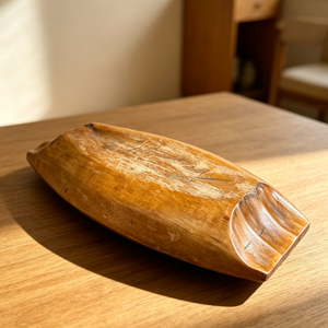 Support à bougie en bois de forme naturelle, petit bol à fruits en acacia, bol à pâte en bois d'acacia fait main pour la fabrication de bougies - Product Image 4