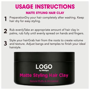 Pommade Coiffante Mate Effet Naturel au Miel et Glycérine – Non-Dommageante, Tendance, pour Hommes - Product Image 6