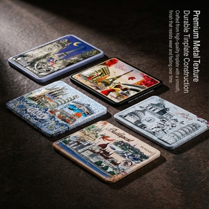 Aimant de réfrigérateur personnalisé avec paysage urbain, souvenir touristique en métal de qualité supérieure pour les <span class=keywords><strong>a</strong></span>éroports, les sites touristiques, la distribution mondiale - Product Image 3