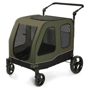 60kg Heavy Duty Luxury Large Pet <b>Stroller</b> 4 Wheels Foldable <b>Dog</b> Wagon 600D Oxford Fabric Portable Fashion for Big <b>Dogs</b> Cats - Product Image 3