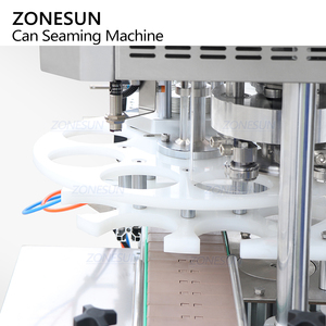Zonesun เครื่องปิดผนึกกระป๋องอลูมิเนียมกระป๋องน้ำผลไม้อัตโนมัติเต็มรูปแบบเครื่องปิดผนึกฝาปิดเคลือบดีบุก - Product Image 3