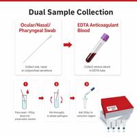 Kit de Detección PCR 4-Plex para Estomatitis Felina, Virus del Herpes Felino FeLV/FIV/FCV/FHV, Solo para Gatos, 4 Pruebas/Kit