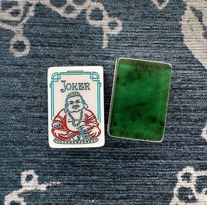 Tuiles de Mahjong Américain en Acrylique et Design Teal, Ensemble de Luxe Personnalisé Gravé, Tuiles de Mahjong Américain pour Jeux Américains - Product Image 6