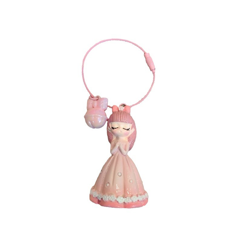 Cartoon Wish Flower Princess Dolls - Cute Resin Key Chains