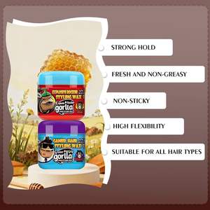 Gorilla forte tenere la <span class=keywords><strong>cera</strong></span> per <span class=keywords><strong>capelli</strong></span> forte tenere i <span class=keywords><strong>capelli</strong></span> rossi <span class=keywords><strong>cera</strong></span> uno Gel per <span class=keywords><strong>capelli</strong></span> <span class=keywords><strong>ricci</strong></span> Styling Private Label all'ingrosso per uomo e donna - Product Image 2