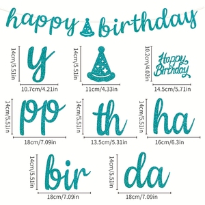Banderoles de lettres scintillantes les plus vendues pour les décorations de fête d'anniversaire - Product Image 5