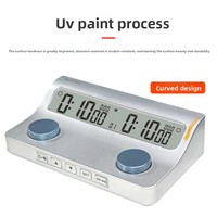 Chronomètre de Compétition d'Échecs Chinois et Internationaux, Minuteur Arbitre à Arrêt Automatique et Activation Vocale en ABS