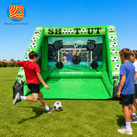 Château Gonflable de Football pour Enfants, Interactif et Portable, Jeux Gonflables pour Carnaval, Structures Gonflables Interactives