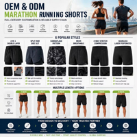 Pantalones Cortos Deportivos Personalizados para Hombre y Mujer, 2 en 1, Transpirables, Elásticos en 4 Direcciones, Antideslizantes, para Maratón y Carreras