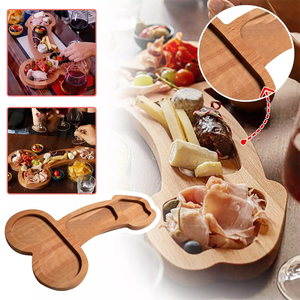 PROMOTION <span class=keywords><strong>Plateau</strong></span> à fromages amusant pour apéritif, ensemble de service en bois pour fromages et apéritifs, planches à <span class=keywords><strong>charcuterie</strong></span> en bois, décorations pour enterrement de vie de jeune fille - Product Image 3