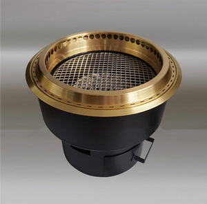 <span class=keywords><strong>Girarrosto</strong></span> giapponese In acciaio inox rame Hot Pot BBQ costruire nel tavolo gpl Gas BBQ Grill per il <span class=keywords><strong>ristorante</strong></span> BBQ - Product Image 3