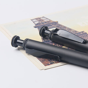 Bolígrafo Personalizable de Metal Negro para Negocios, Ancho de Escritura de 1.0 mm, Regalo Corporativo con Logotipo Personalizado - Product Image 3