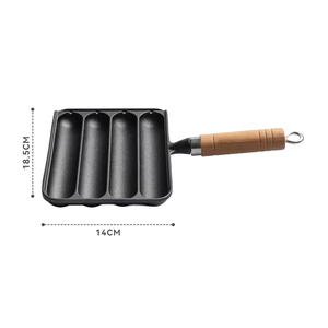 铸铁脆皮烤盘 香肠工具 香肠烤炉 烧烤盘 多功能香肠烤盘 - Product Image 6