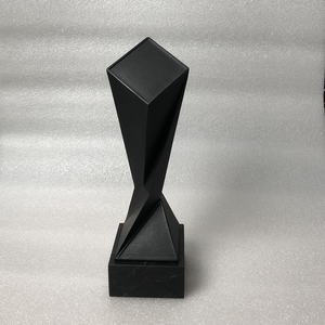 HDW черный и красный мраморный хрустальный стеклянный трофей награда с УФ-гравировкой индивидуальный трофей Кубок как <span class=keywords><strong>mvp</strong></span> Чемпион спортивные награды - Product Image 4