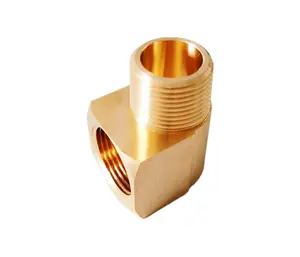 Metals Brass Pipe Fitting 90 Degree Barstock Street Elbow 3/4" Male Pipe X 3/4" Female Pipe