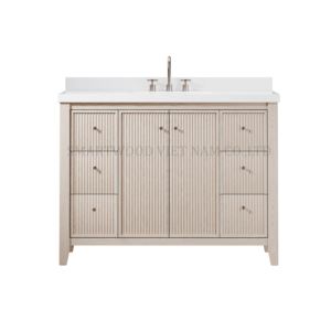 Meuble sous-vasque moderne de 48 po pour salle de bain avec dessus - Product Image 1