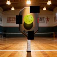 Raquette de pickleball sans bordure, durable, de style identique, 5ème génération, 16 mm, moulage intégré à chaud, noyau PureFoam pour le divertissement