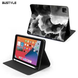 Grosir Casing Penutup Flip Pintar untuk iPad Air 4 Mini 2 dengan Tempat Pensil Casing Kustom Dicat untuk iPad Pro 12.9 Casing