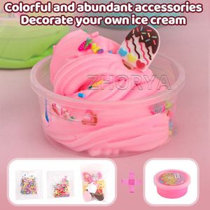 ของเล่นเสริมพัฒนาการสำหรับเด็ก Zhorya Color Custom Eco-friendly Stress Relief Butter Mash Cotton Diy Slime - Product Image 3
