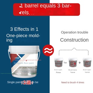 Peinture acrylique trois-en-un OEM/ODM à base d'eau, inorganique, anti-salissure, imperméable et résistante aux alcalis pour sols en ciment extérieurs - Product Image 5