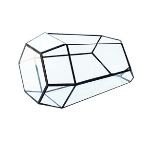 Boîte moderne de culture de plantes en verre et métal Design Art déco de luxe pour la maison Restaurant Hôtel Vase Décorations Prix bon marché Vente - Product Image 4