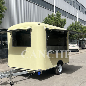 Chariot de restauration mobile en acier inoxydable pour extérieur, remorque commerciale populaire pour la vente de snacks et de nourriture de rue - Product Image 3