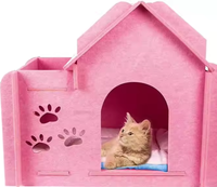 Panneaux acoustiques en feutre PET recyclé écologiques, matériau d'isolation phonique pour la réduction du bruit, pour la fabrication de niches pour chats et meubles pour animaux de compagnie.