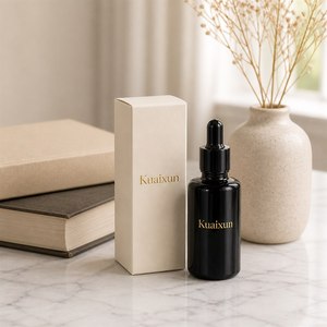 Botella cuentagotas de vidrio opaco a prueba de luz 30ml 50ml, frasco oscuro para tinte y aromas con tapa de rosca y pipeta, proveedor mayorista - Product Image 2