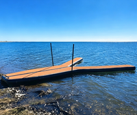 Plateforme flottante gonflable en forme de Y pour l'amarrage de yachts, ponton de marina, ponton en EVA anti-dérapant, plateforme gonflable pour bateaux
