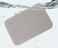 Tapis de protection de comptoir Thistle en silicone de qualité alimentaire, design moderne, 23x15,3 cm, 5 mm d'épaisseur, antidérapant, écologique et résistant à la chaleur