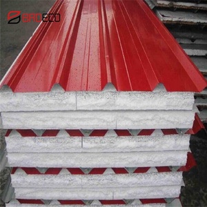 Facile à installer, résistant à l'eau, <span class=keywords><strong>isolation</strong></span> thermique, faible coût, panneau sandwich en acier de 0,5 mm, surface en EPS, toiture - Product Image 2